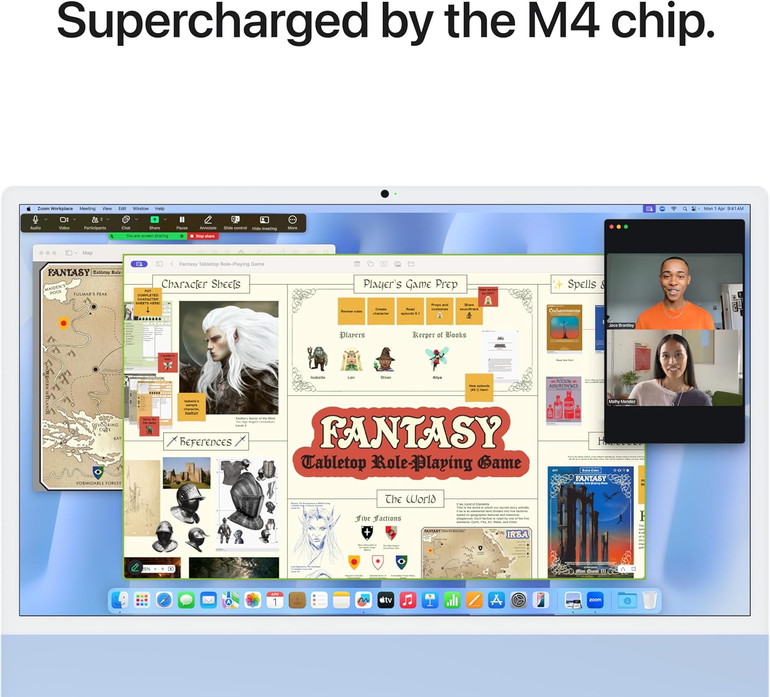 Apple iMac (2024) AIO Desktop Computer, 24" 4.5K Retina Standard Display, Apple M4 Chip with 10-Core CPU, 10-Core GPU, 16-Core Neural Engine, 24GB RAM, 512GB SSD, English K/B, Blue | MD2T4 B/A