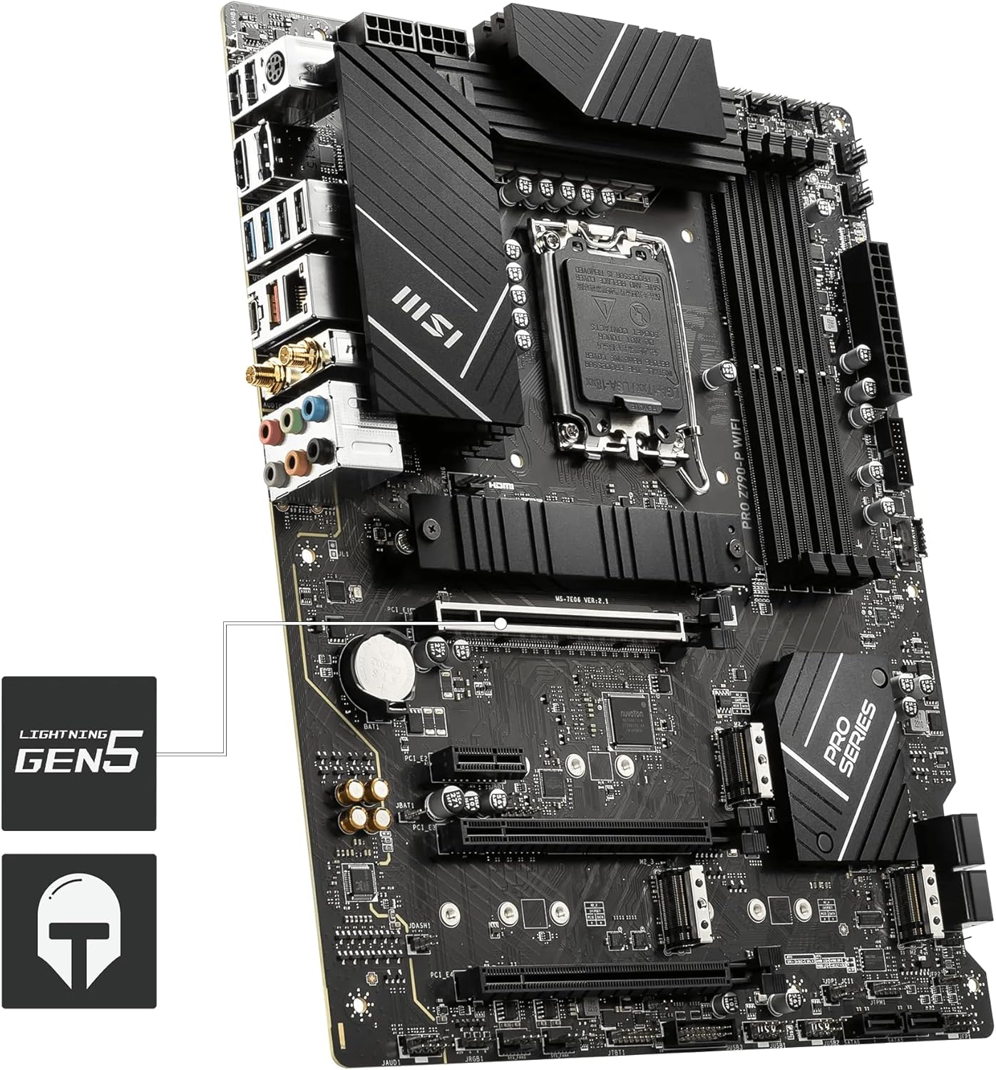 MSI PRO Z790-P WIFI ATX Motherboard – Intel Z790 Chipset | LGA 1700 | DDR5 | PCIe 5.0 | WiFi | 2.5G LAN MSI