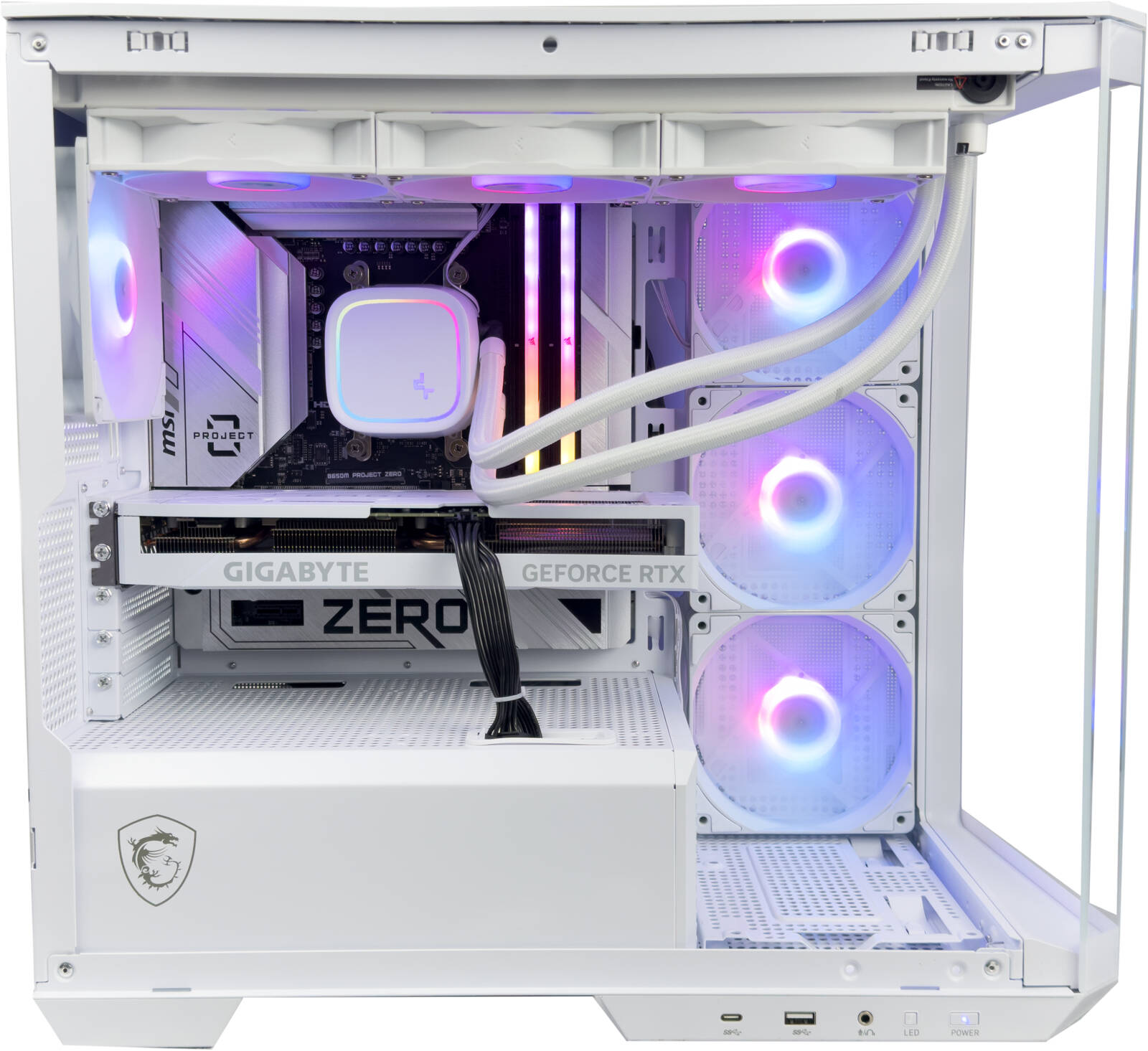 Blizzard Gaming PC - AMD Ryzen 7 9800X3D 8 Cores 16 Threads, NVIDIA RTX 5070 Ti 16GB, 32GB DDR5 RAM 6000MHz, 1TB SSD Gen 4, 850W Gold PSU, 360mm Liquid Cooler, Wi-Fi + BT