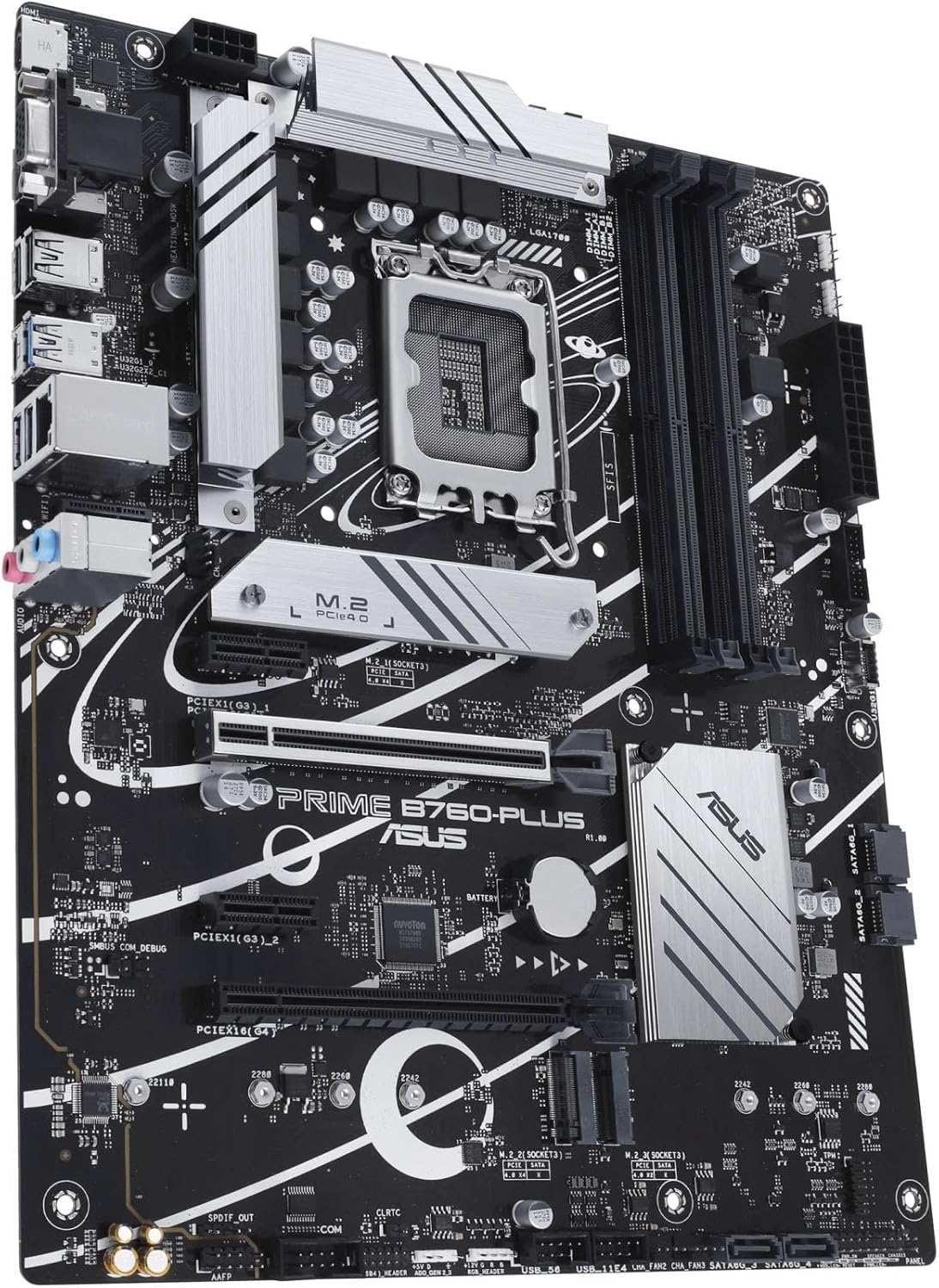 ASUS Prime B760-Plus Motherboard – LGA1700 Socket, B760 Chipset, USB 3.2 Gen 2x2, Aura Sync RGB, ATX