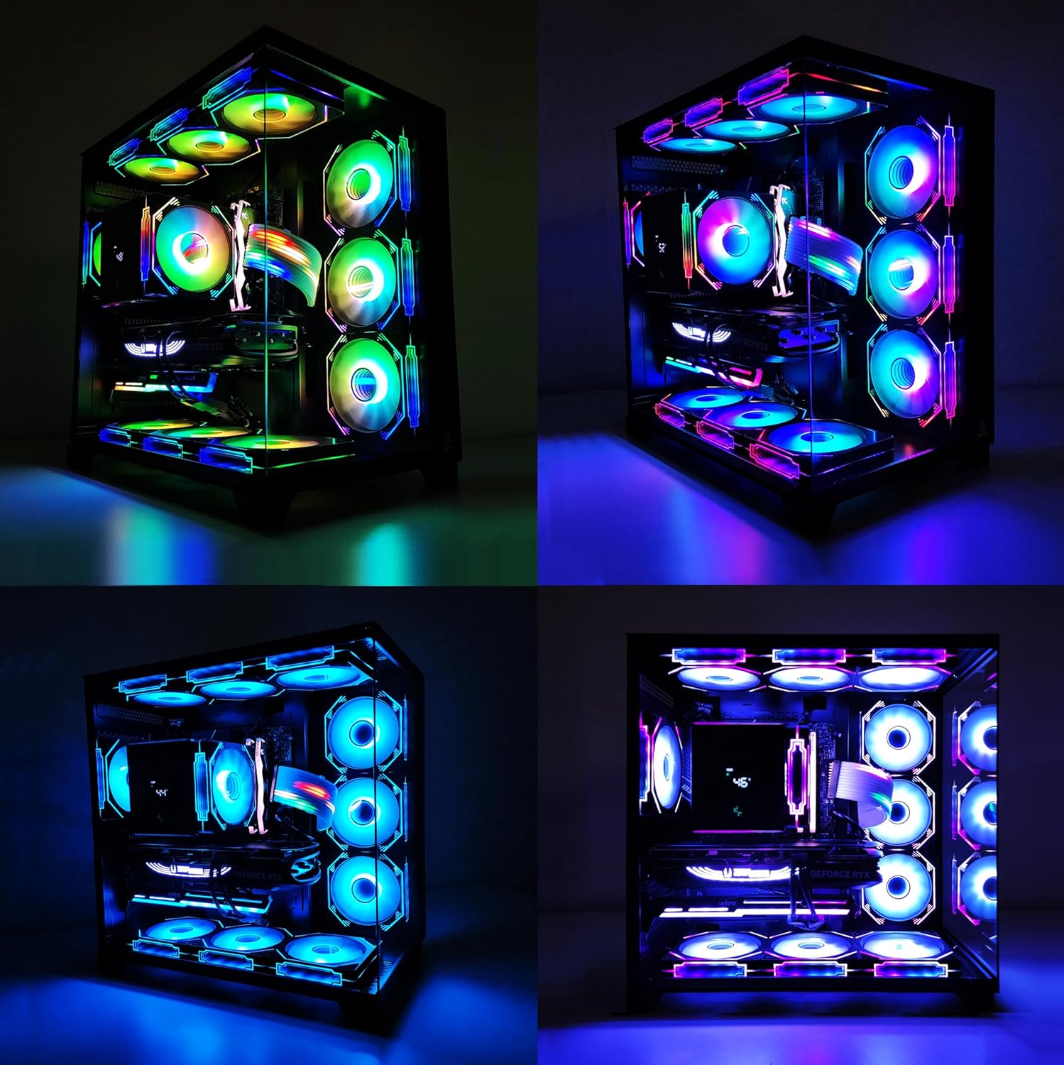 Thunderstrike Pro Gaming PC - AMD Ryzen 7 7800X3D 8 Cores 16 Threads, AMD Radeon RX 9070 XT OC 16GB, 32GB DDR5 RAM 6400MHz, 1TB SSD Gen 4, 750W Gold PSU, 360mm Liquid Cooler, Wi-Fi + BT