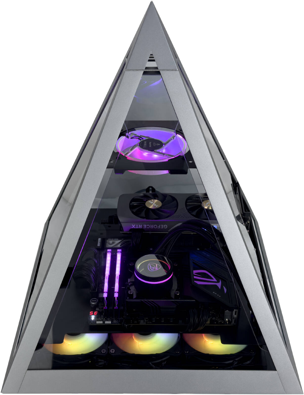 Obelisk X Gaming PC - AMD Ryzen 7 7800X3D 8 Cores 16 Threads, NVIDIA RTX 5070 12GB, 32GB DDR5 RAM 6000MHz, 1TB SSD Gen 4, 750W 80 PLUS PSU, 360mm Liquid Cooler, Wi-Fi + BT
