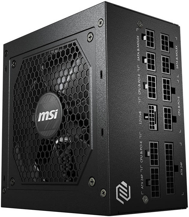 MSI MAG A850GL PCIe5 – 850W Fully Modular ATX Power Supply, 80 PLUS Gold Certified, PCIe5 Compatible, Quiet Operation, High-Performance PSU for Gaming & Workstations