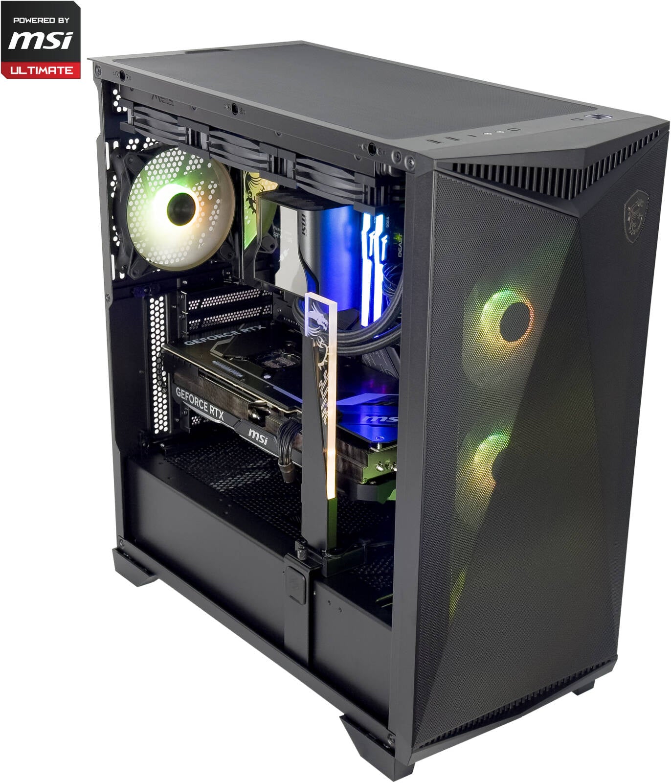MSI Ultimate Gaming PC - Intel Core Ultra 9 285K 24 Cores 24 Threads, NVIDIA RTX 5080 16GB, 64GB DDR5 RAM 6400MHz, 2TB SSD Gen 4, 1000W 80 PLUS PSU, 360mm Liquid Cooler, Wi-Fi + BT