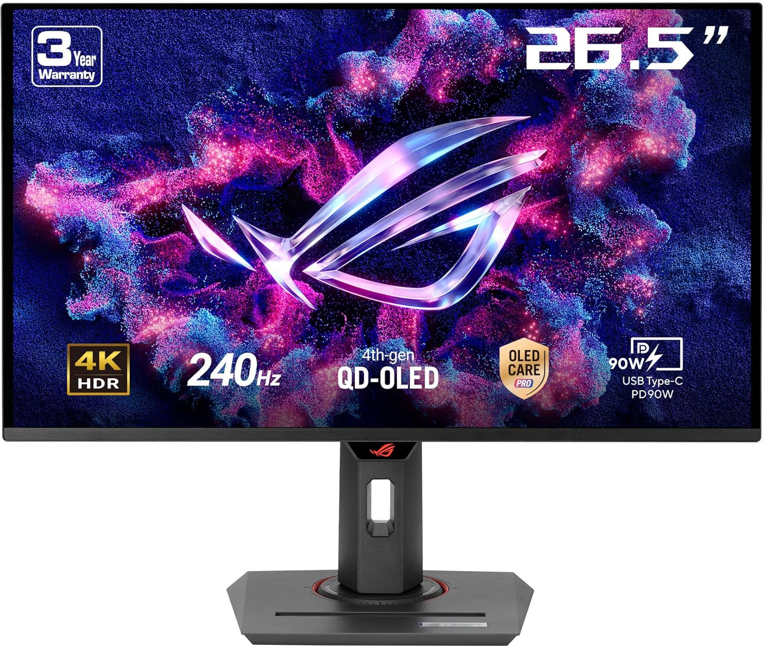 ASUS ROG Strix XG32WCMS   32" QHD (2560?1440) Curved VA Gaming Monitor, 280 Hz, 1 ms GTG, DisplayHDR 400, FreeSync Premium, USB-C, Ergonomic Stand