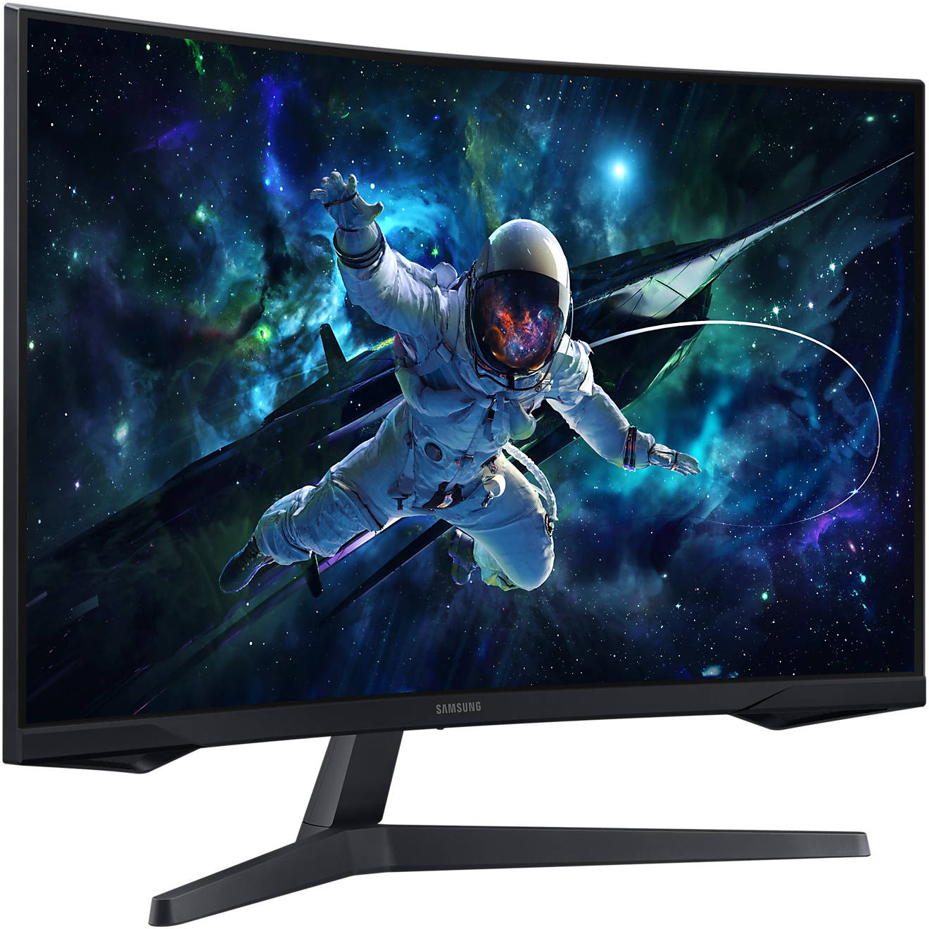 Samsung Odyssey G5 32" Curved QHD Gaming Monitor – 2560x1440, 165Hz Refresh Rate, 1ms Response Time, HDR10, AMD FreeSync, 1000R Curvature, Eye Saver Mode & Flicker-Free, Model LS32CG552EMXUE