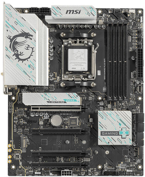 MSI B850 GAMING PLUS WIFI – ATX Gaming Motherboard with DDR5 Support, Integrated WiFi, PCIe Expansion, Advanced Cooling, High-Performance Durable Components