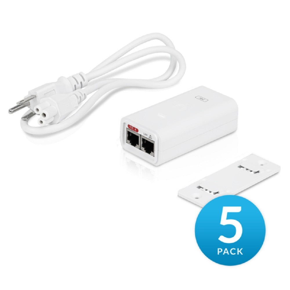 Ubiquiti POE-24-12W-5P – 5-Port 24V 12W Passive PoE Injector, Power Over Ethernet Adapter, Compact and Reliable, For Ubiquiti Access Points and Network Devices