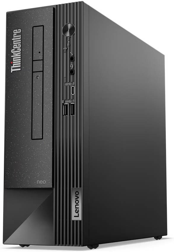 Lenovo ThinkCentre neo 50s SFF Desktop Computer, Intel Core i7-12700 4.9GHz, 8GB RAM 256GB SSD, Intel UHD Graphics 770, DVD?ñRW, USB Calliope ENG-ARB K/B & Mouse, DOS, Black | 11T000HBGR