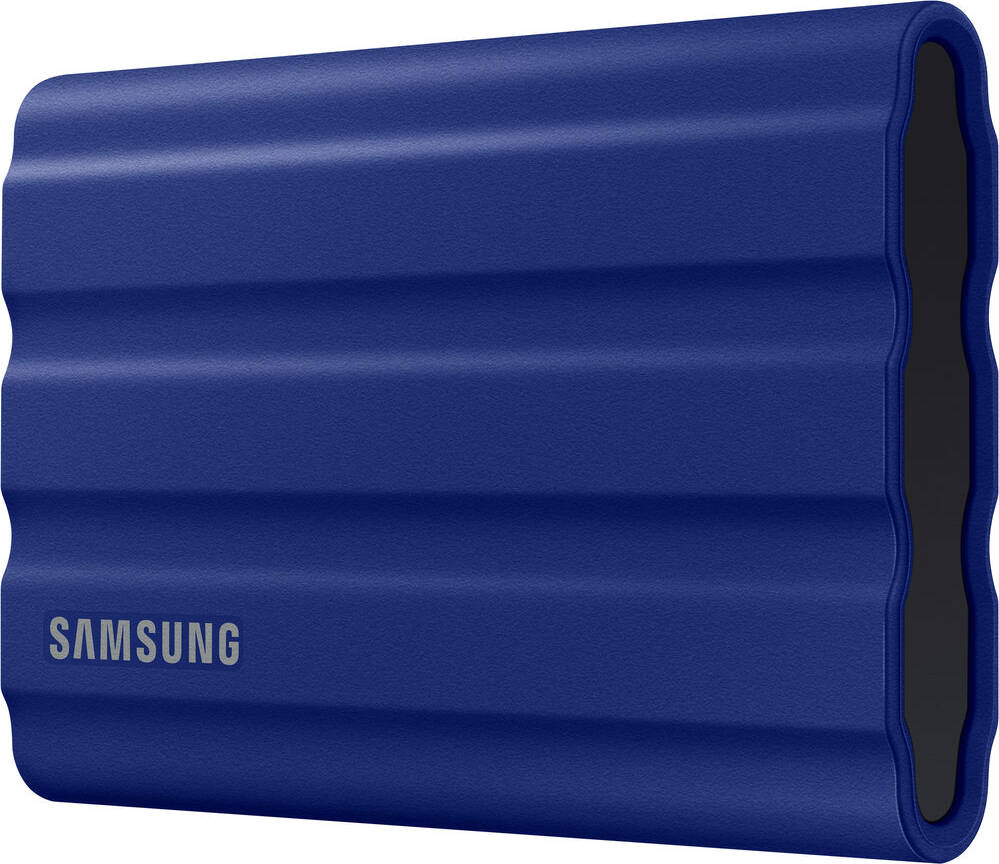 SAMSUNG Portable SSD T7 Shield 2TB (Blue) – USB 3.2, Up to 1,050 MB/s Read/Write, Rugged Shock-Resistant, AES 256-bit Encryption, V-NAND Technology, High-Speed External Storage for Windows, Mac & Gaming