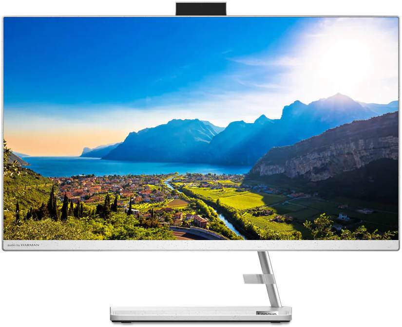 Lenovo IdeaCentre AIO 3 27ITL6 27" FHD All in One Desktop, 1920x1080 Non-Touch Display, 11th Gen Intel Core i5-1135G7, 8GB RAM, 512GB SSD, MX450 2GB Graphics, DOS, White | F0FW0056AX