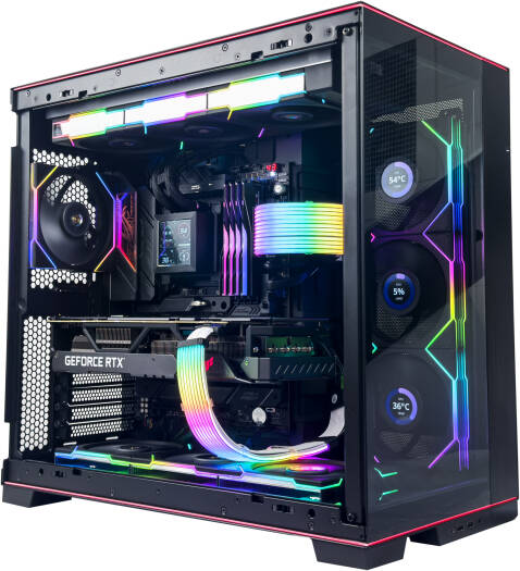 Phoenix Gaming PC - AMD Ryzen 7 9800X3D 8 Cores 20 Threads, NVIDIA RTX 5070 Ti 16GB, 32GB DDR5 RAM 7200MHz, 2TB SSD Gen 4, 1000W PSU, 360mm Liquid Cooler, Wi-Fi + BT