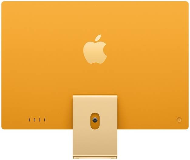 Apple iMac (2021) Desktop Computer, 24'' Retina 4.5K Display, Apple M1 Chip 8C CPU, 8C GPU, 16C Neural Engine, 8GB RAM, 512GB SSD, Gigabit Ethernet, Magic Keyboard English & Mouse, Yellow | Z12S0024H