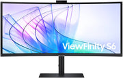 Samsung 34" Curved Monitor LS34C650VAMXUE – 3440x1440 WQHD Ultrawide, 21:9 Display, Flicker-Free, Eye Saver Mode, PBP & PIP Support, HDMI & DisplayPort Connectivity, Home & Office Use