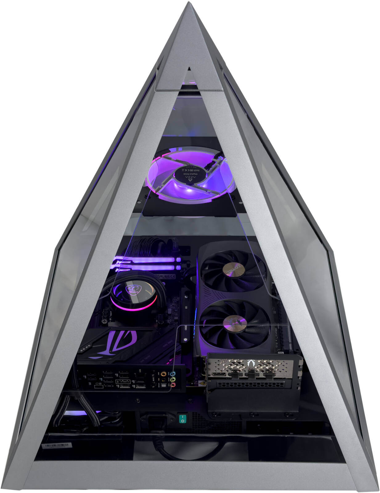 Obelisk X Gaming PC - Intel Core i7-14700KF 20 Cores 28 Threads, NVIDIA RTX 5070 12GB, 32GB DDR5 RAM 6400MHz, 1TB SSD Gen 4, 750W 80 PLUS PSU, 360mm Liquid Cooler, Wi-Fi + BT