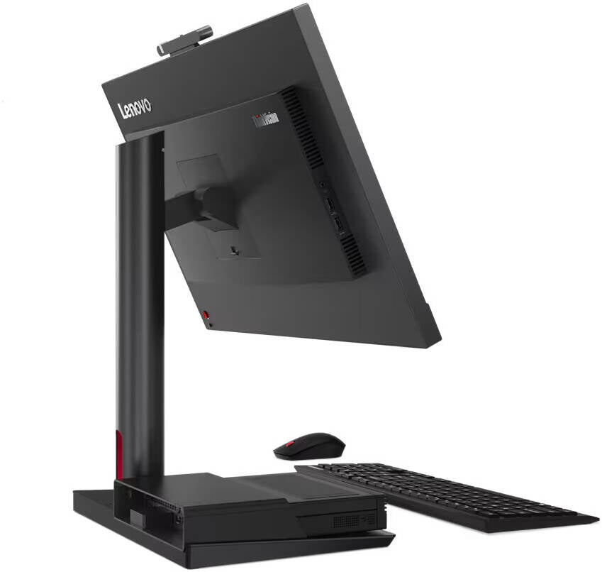 Lenovo ThinkCentre TIO Flex 24v, 24" IPS Display, Full HD Resolution, 60Hz Refresh Rate, 4ms (Extreme Mode) Response Time, Integrated Microphone, Eyesafe Display, Low Blue Light, Black | 12BNMAT3EU