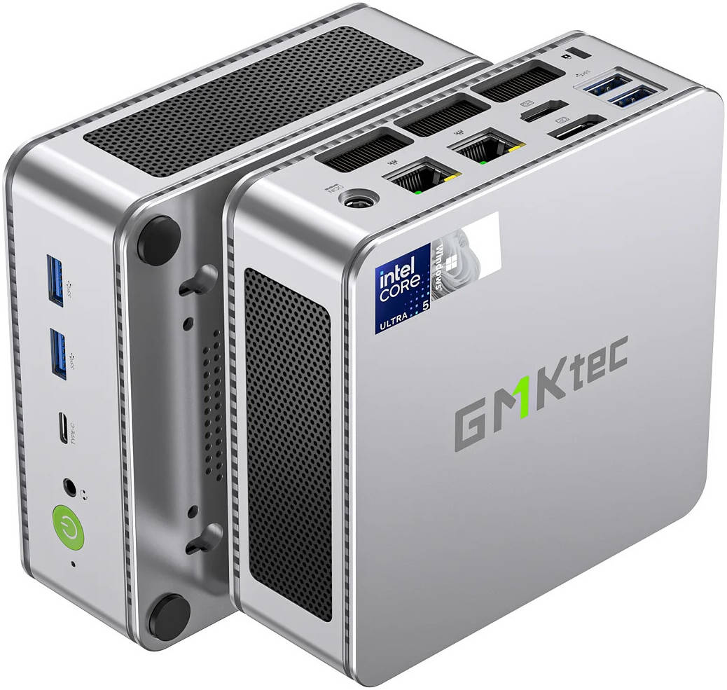 GMKtec NucBox K9, Mini PC, Intel Core Ultra 5 125H, 32GB DDR5 RAM, 1TB SSD, Dual LAN 2.5G, WiFi 6E, Thunderbolt 4.0, BT 5.2, DP, HDMI, Dual Fan, Windows 11 Pro | NucBox K9