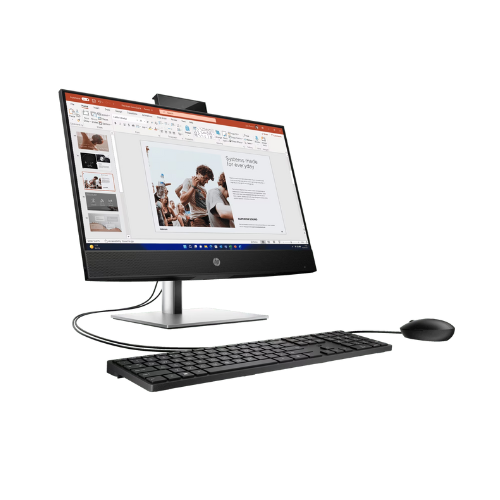HP Pro One 440 G9 All-In-One Desktop Computer, 23.8" FHD IPS Touch Display, Intel Core i5-14500, 8GB RAM, 512GB SSD, Intel UHD Graphics 770, HP 125 Wired K/B & Mouse, FreeDOS, Black | A1HV5ES#BH5