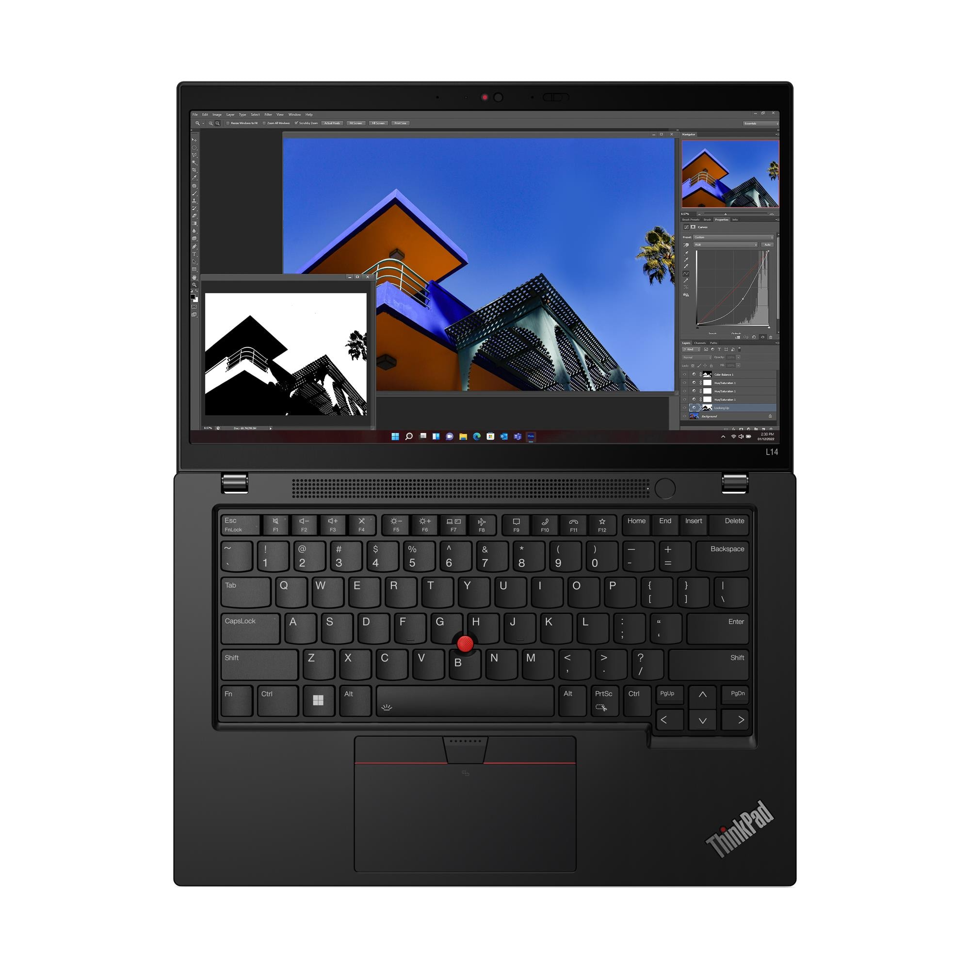 Lenovo L14,U5-125U,16GB DDR5,512GB SSD M.2 2280 NVMe G4,Integrated,No OS,14.0" WUXGA AG 400nits,5M RGB+IR Cam,Intel AX211 2x2AX 6E+BT,WWAN Upgradable