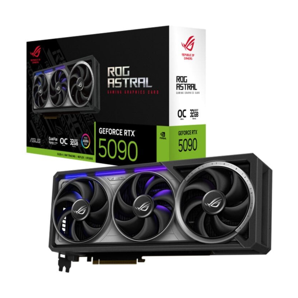 ASUS ROG Astral GeForce RTX 5090 Gaming Graphics Card – 32GB GDDR7, Liquid Cooling, PCIe 5.0, Ray Tracing, Aura Sync