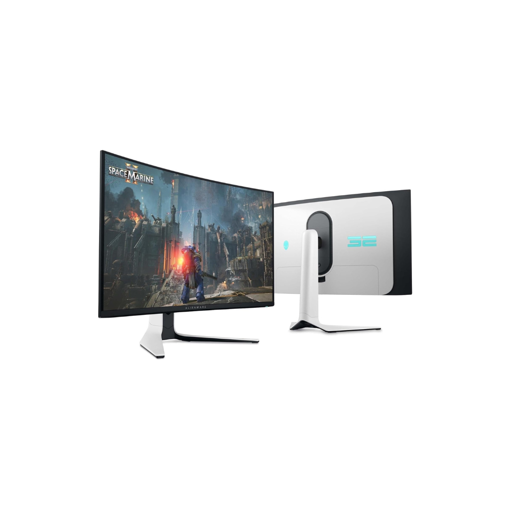 Alienware AW3225QF 32 Inch 4K UHD (3840x2160) 1700R Curved Gaming Monitor, 240Hz, QD OLED, 0.03ms, NVIDIA G-SYNC Compatible, HDR, Dolby Vision, USB-C, DisplayPort, 2x HDMI, 4x USB, 3 Year Warranty