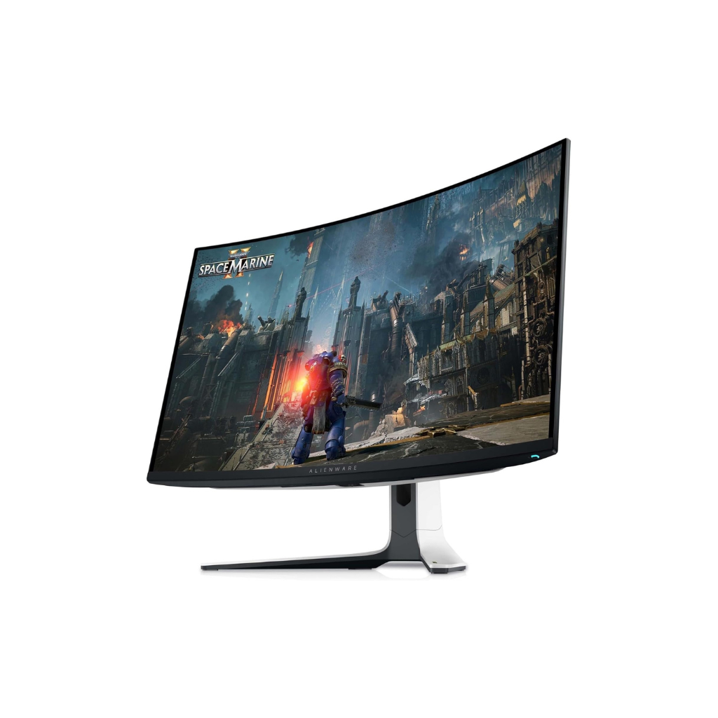 Alienware AW3225QF 32 Inch 4K UHD (3840x2160) 1700R Curved Gaming Monitor, 240Hz, QD OLED, 0.03ms, NVIDIA G-SYNC Compatible, HDR, Dolby Vision, USB-C, DisplayPort, 2x HDMI, 4x USB, 3 Year Warranty