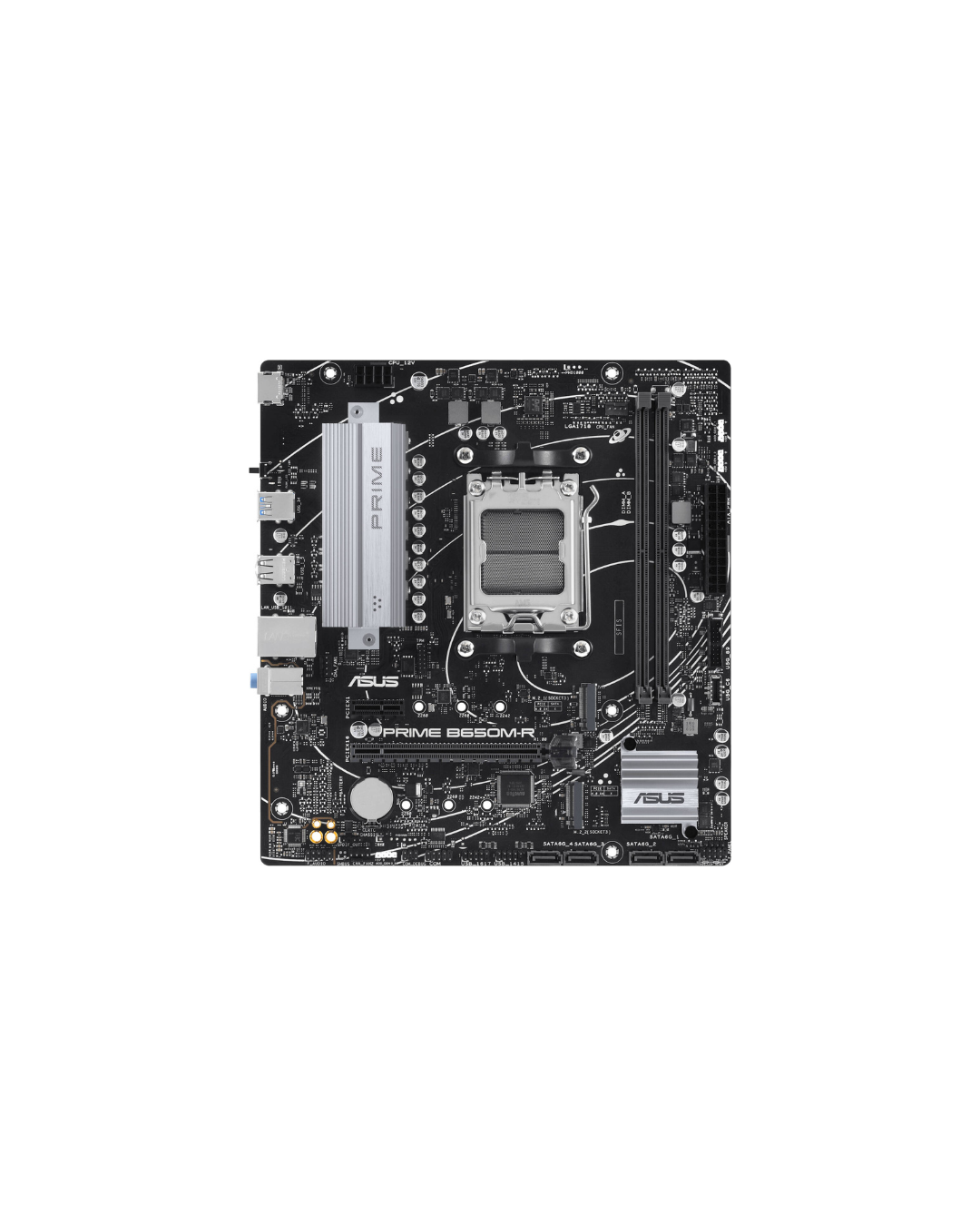 ASUS PRIME B650M-R-AE   Micro-ATX AM5 Motherboard with DDR5-7200+ OC, PCIe 4.0, 2.5Gb Ethernet, USB 5Gbps Type-C, HDMI BIOS FlashBack Aura Sync RGB & Enhanced Durability