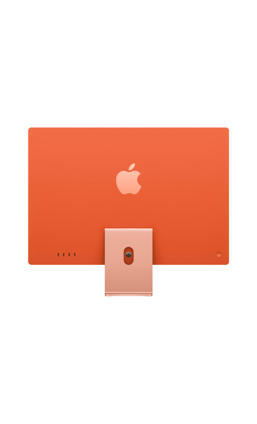 Apple iMac (2021) Desktop Computer, 24'' Retina 4.5K Display, Apple M1 Chip 8C CPU, 8C GPU, 16C Neural Engine, 8GB RAM, 256GB SSD, Gigabit Ethernet, Magic Keyboard English & Mouse, Orange | Z132001VF