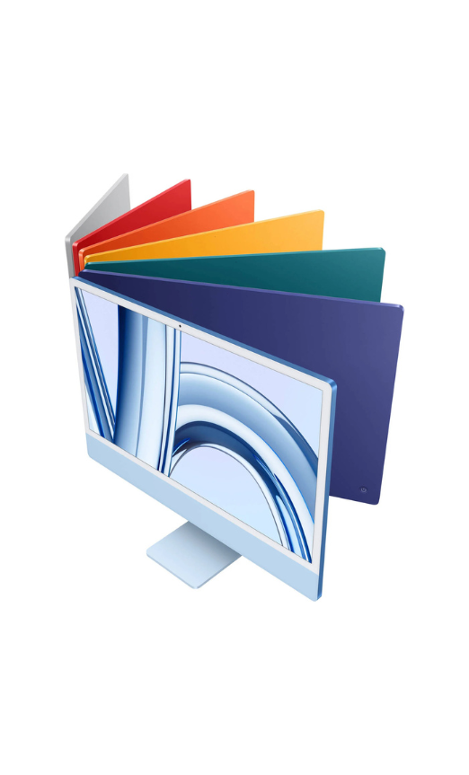 Apple 24" iMac AIO Desktop Computer with M3 Chip, 4.5K Retina Display, 8-Core CPU & 10-Core GPU, 24GB RAM, 2TB SSD, Magic English KB with Touch ID & Magic Mouse, macOS, Silver | Z19D001G5