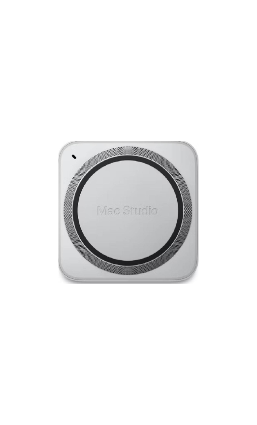 Apple Mac Studio, M1 Max Chip, 10 Core CPU, 24 Core GPU, 32GB Memory, 512GB SSD, Wi-Fi 6, Gigabit Ethernet Port, macOS, Silver | MJMV3