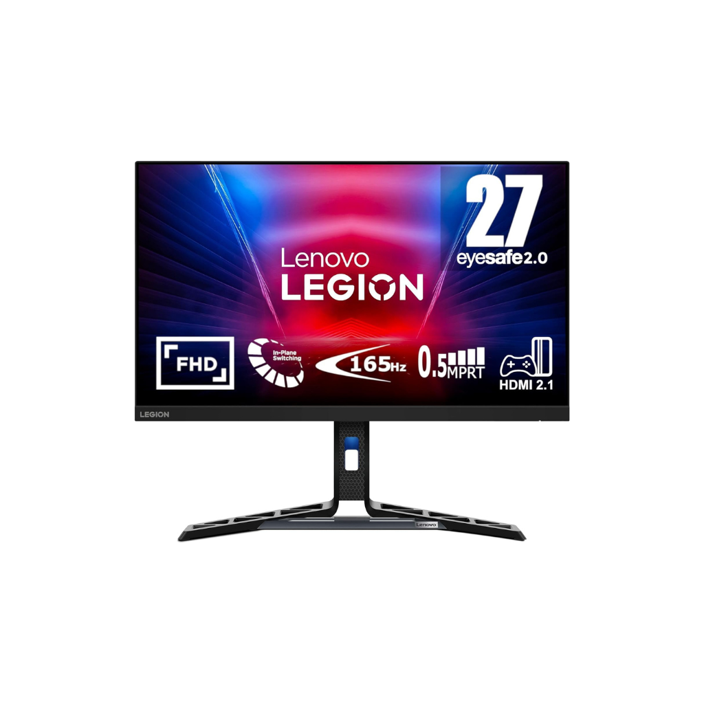 Lenovo Legion R27i-30 27" FHD Gaming Monitor   180Hz Overclocked, 0.5ms Response Time, IPS Panel, AMD FreeSync Premium, HDR400, Eyesafe Certified, HDMI & DisplayPort, Raven Black