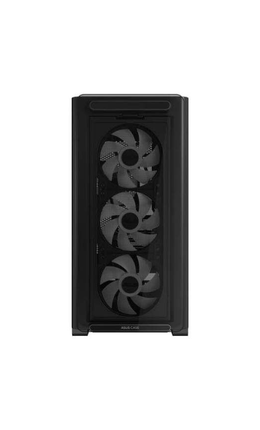 ASUS A23 Plus Mid-Tower PC Case – Black with Tempered Glass & ARGB Fans, ATX / Micro-ATX / Mini-ITX Compatible