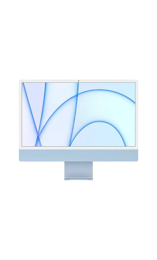 Apple iMac with 4.5K 24'' LED Retina All in One PC, M1 8-core, 8GB RAM, 512GB SSD, macOS, Gigabit Ethernet, English Keyboard, Blue | MGPL3B/A