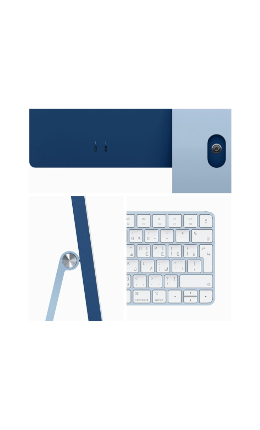 Apple 24-inch iMac M3 8C/8C 8GB RAM 256GB Blue MQRC3-INTERNATIONAL VERSION