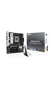 ASUS B850M MAX GAMING WIFI Motherboard – Socket AM5, B850 Chipset, USB 10Gbps, WiFi 6, CECT2, Micro-ATX
