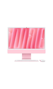 Apple iMac 2021, 24'' Inch Desktop PC With 4.5K Retina Display, 4480x2520 Resolution, M1 8 Core CPU/8 Core GPU, 8GB RAM, 512GB SSD, English-Arabic Keyboard, macOS, Gigabit Ethernet, Pink | MGPN3 AB/A