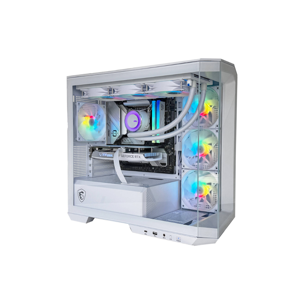 Cyber Gaming PC - Intel Core i7-14700K 20 Cores 28 Threads, NVIDIA RTX 4070 12GB, 16GB DDR5 RAM 5600MHz, 1TB SSD Gen 4, 650W 80 PLUS PSU, 360mm Liquid Cooler