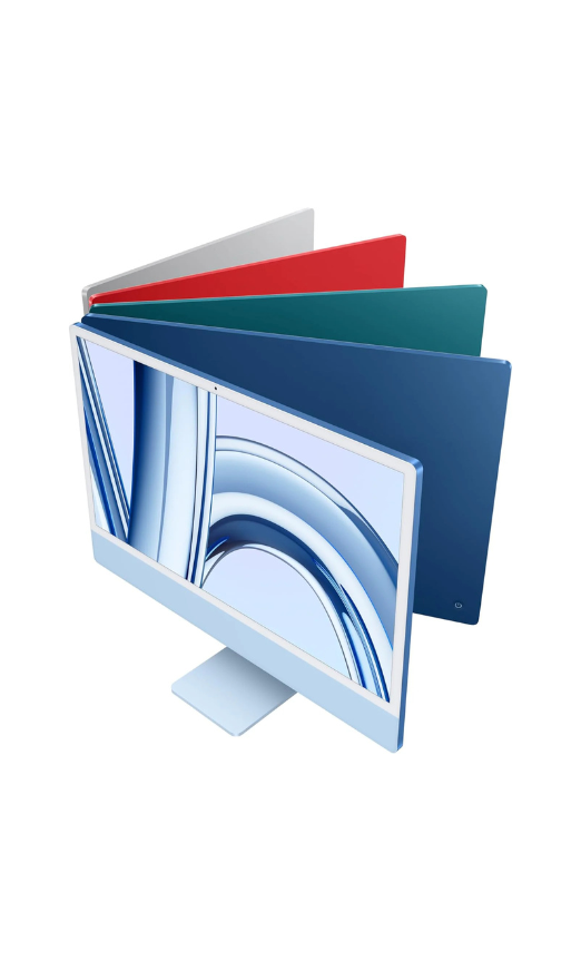 Apple iMac (2024) AIO Desktop Computer, 24" 4.5K Retina Standard Display, Apple M4 Chip with 10-Core CPU, 10-Core GPU, 16-Core Neural Engine, 32GB RAM, 2TB SSD, English Keyboard, Blue | Z1K5000J4