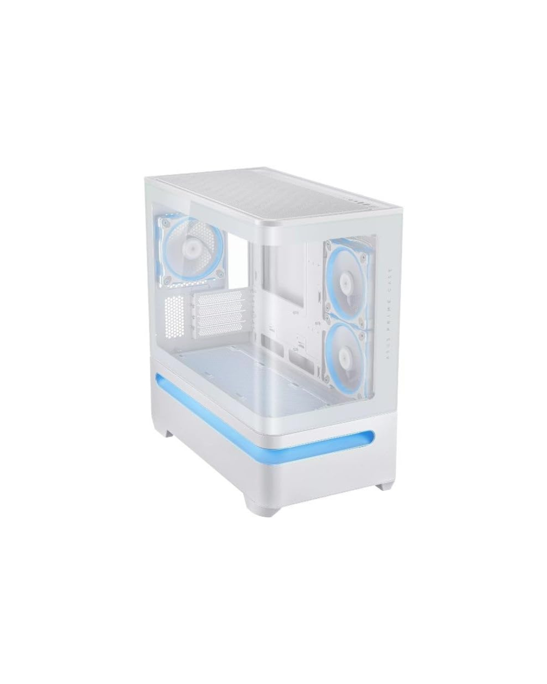 ASUS Prime AP202 Mid-Tower PC Case – Tempered Glass, ARGB, White, ATX / Micro-ATX / Mini-ITX Compatible
