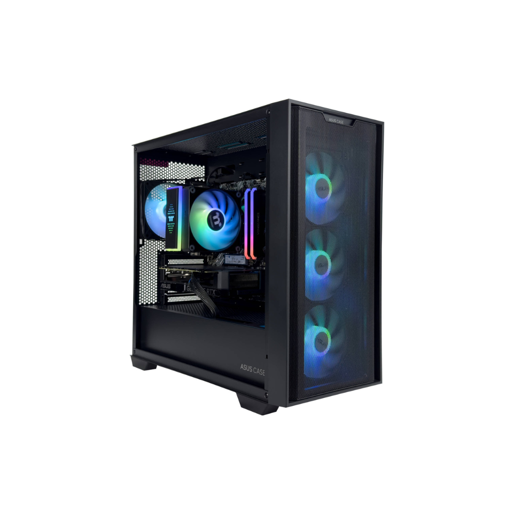 POWERMICRO Gaming PC With RTX 4060 - Intel Core i5-14400F 10 Cores 16 Threads, NVIDIA RTX 4060 8GB, 16GB DDR5 RAM 5600MHz, 1TB SSD Gen 4, 650W 80 PLUS PSU, Tower CPU Cooler, Windows 11 Pro