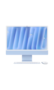 Apple 24" iMac AIO Desktop Computer with M3 Chip, 4.5K Retina Display, 8-Core CPU & 10-Core GPU, 16GB RAM, 512GB SSD, Magic English K/B with Touch ID & Magic Mouse, macOS, Blue | Z19K0019C