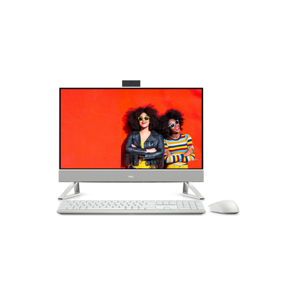 Dell Inspiron 5410 AIO Desktop PC, 23.8" FHD Touch Display, Intel Core i7-1255U, 1TB HDD+256GB SSD, 16GB RAM, NVIDIA GeForce MX 550 2GB Graphics, Wireless KB & Mouse, Win11, White | 5410- INS-1800-AIO