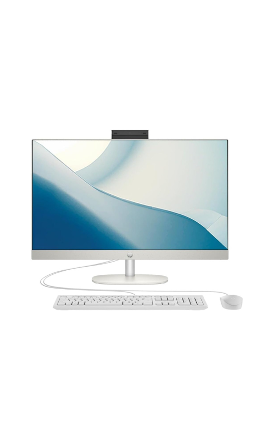 2024 Newest HP All-in-One 24-inch Desktop, 13th Generation Intel Core i7-1355U processor| 16GB DDR4 RAM| 512GB NVMe SSD| 23.8” FHD Display | Windows 11 (Shell White), 9A1A0PA