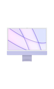 Apple iMac (2021) Desktop Computer, 24'' Retina 4.5K Display, Apple M1 Chip 8C CPU, 8C GPU, 16C Neural Engine, 8GB RAM, 256GB SSD, Gigabit Ethernet, Magic Keyboard English & Mouse, Purple | Z130002B8