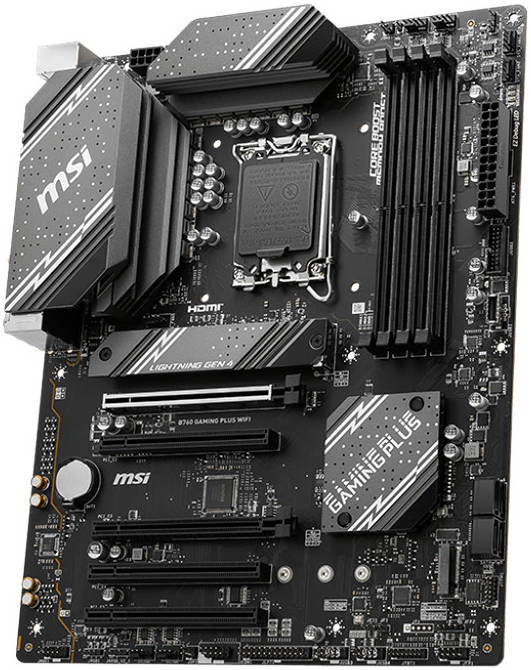 MSI PRO B760M-A WIFI DDR4 Motherboard – Micro-ATX, Intel B760 Chipset, Supports 14th/13th Gen Intel® Core™ Processors, DDR4, PCIe 4.0, Wi-Fi 6E, 2.5G LAN, USB 3.2 Gen 2, Lightning Gen 4 M.2, Extended Heatsink, EZ Debug LED