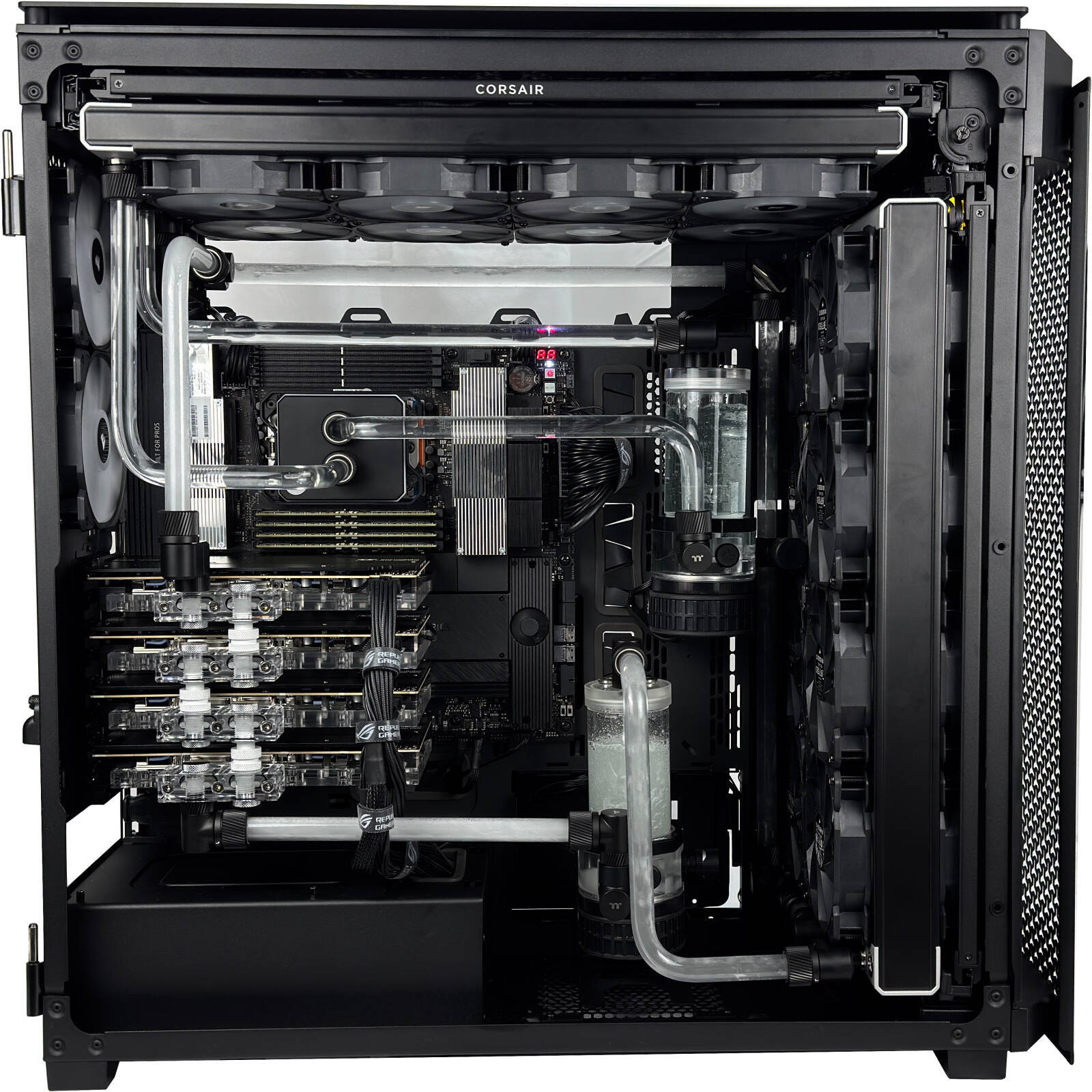 HPC T 7985WX Workstation - AMD Ryzen Threadripper PRO 7985WX 64 Cores 128 Threads, NVIDIA RTX A6000 48GB, 576GB DDR5 RAM 5600MHz, 2TB SSD Gen 4, 1500W 80 PLUS Platinum PSU, 360mm Liquid Cooling