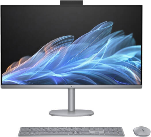 HP OmniStudio X All-in-One Desktop Computer, 31.5" 4K UHD IPS Display, Intel Core Ultra 7 155H Processor, 32GB RAM, 1TB SSD, GeForce RTX 4050 6GB Graphics, Keyboard & Mouse, Win11, Silver | 9S8V5AV-2