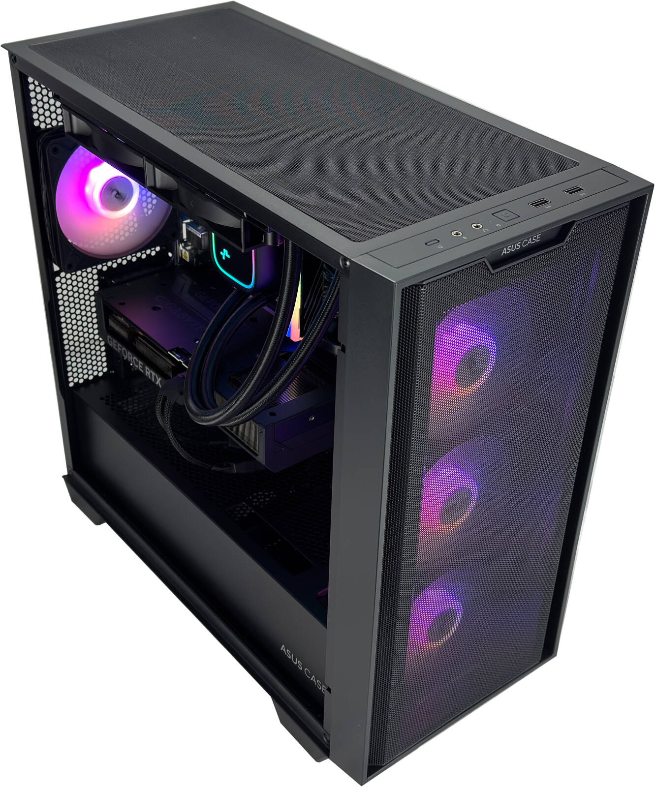 NeonX Gaming PC - AMD Ryzen 7 7800X3D 18 Cores 16 Threads, NVIDIA RTX 5070 12GB, 32GB DDR5 RAM 6000MHz, 1TB SSD Gen 4, 650W PSU, 240mm Liquid Cooler, Wi-Fi + BT