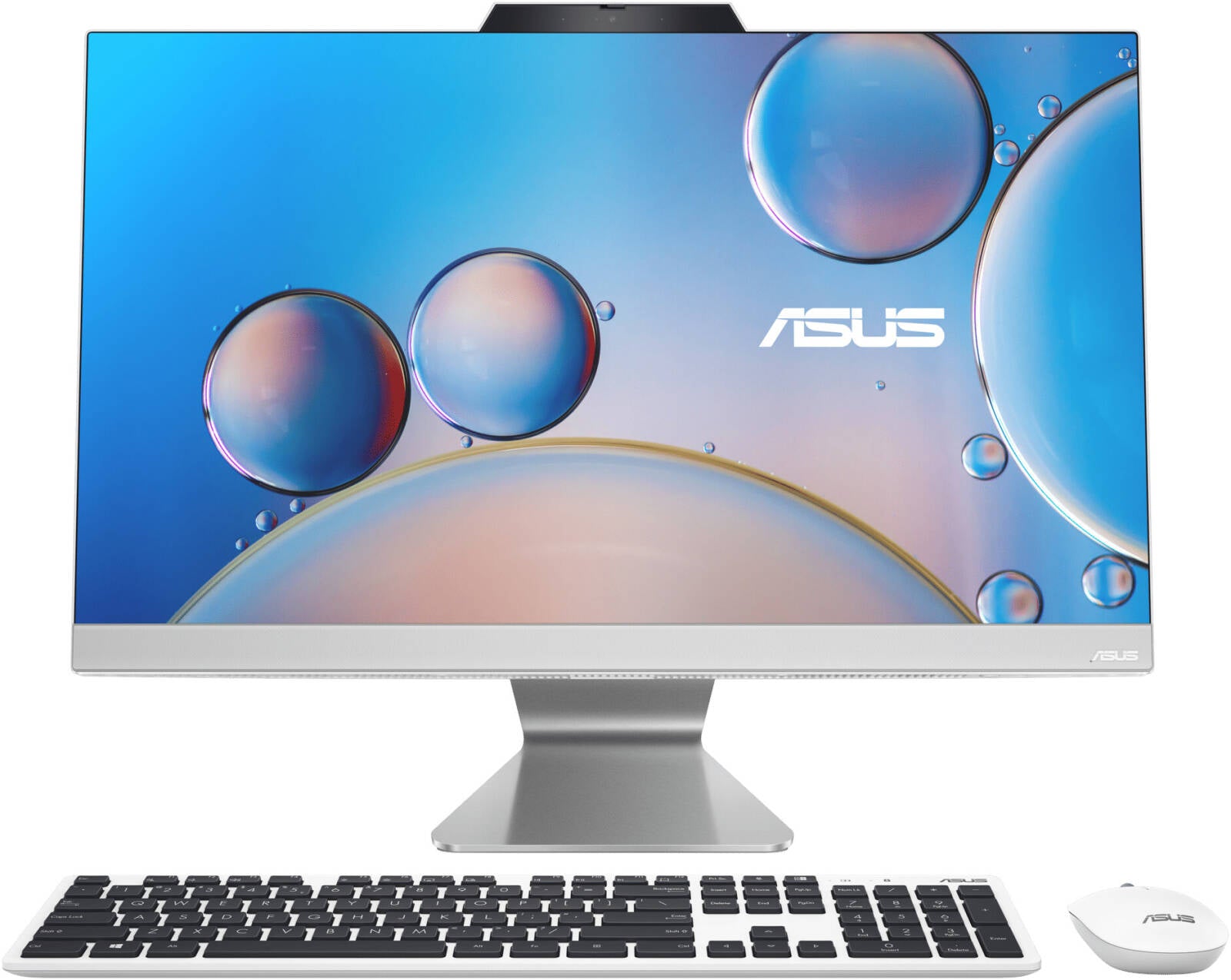 ASUS A3402WVAK All-In-One Desktop Computer, 24" FHD Anti-Glare Display, Intel Core i5-1335U, 8GB RAM, 512GB SSD, Intel Iris Xe Graphics, English-Arabic Keyboard, Win11, White | A3402WVAK-I58512W2W