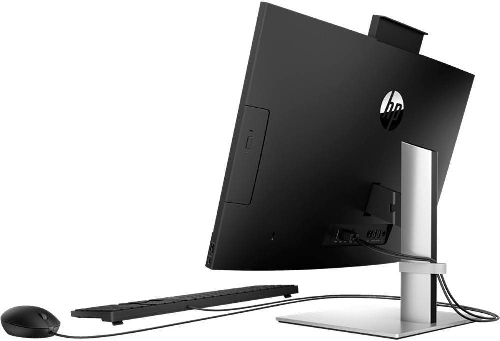 HP ProOne 440 G9 AIO Desktop PC, 24" FHD IPS Display, 13th Gen Intel Core i7-13700T, 8GB DDR4 RAM, 512GB SSD, Intel UHD 770, HP 125 ENG Wired KB HP 125 Mouse, DOS, Black | 884R5EA#BH5